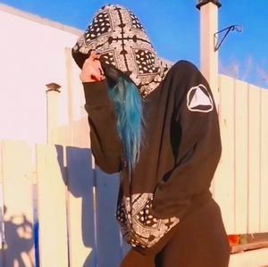 Bandana style New York Bronx hoodie